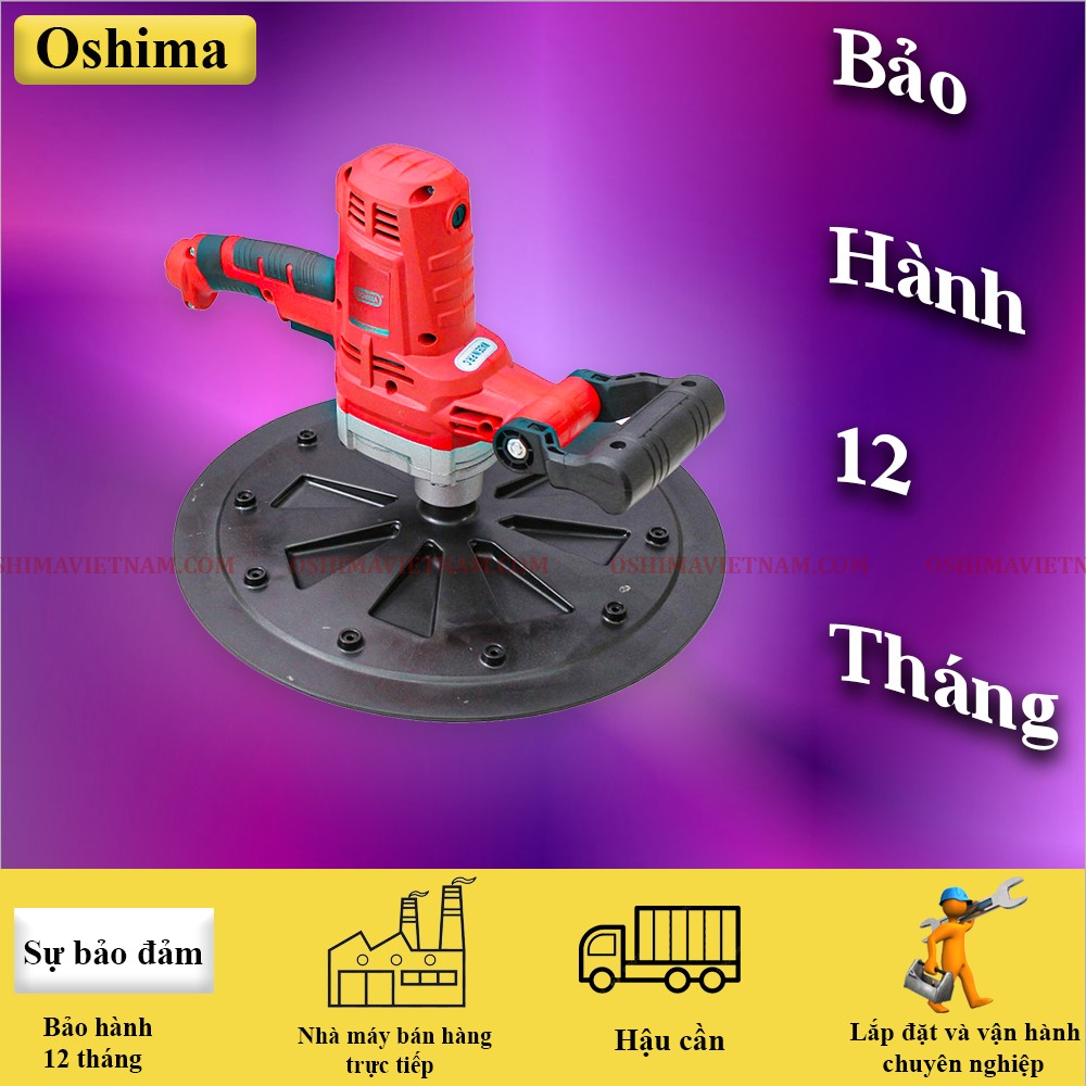 Máy xoa hồ Oshima MXH 750 được bảo hành chính hãng 12 tháng