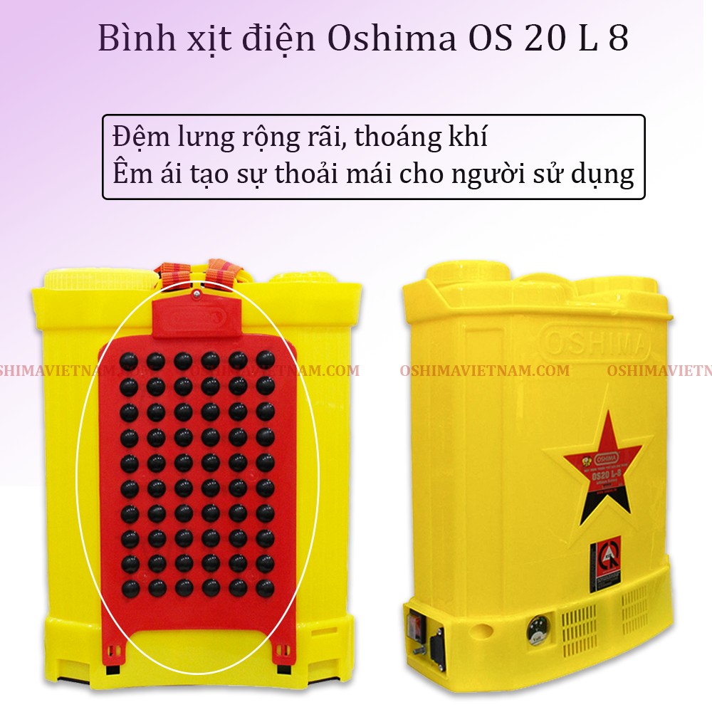 Bán bình xịt điện oshima os 20 L8 chính hãng tại Cần Thơ