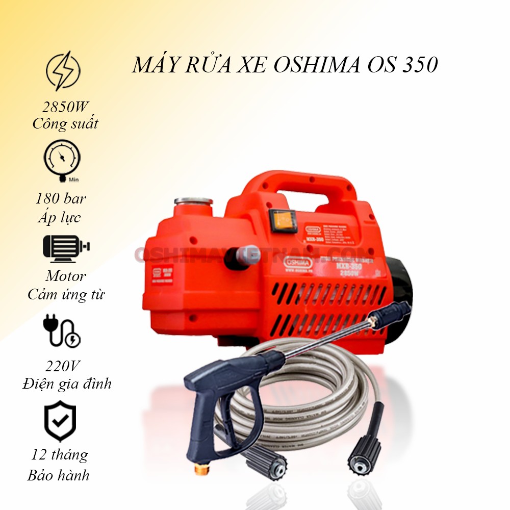 Ưu điểm của máy rửa xe áp lực cao Oshima OS 350