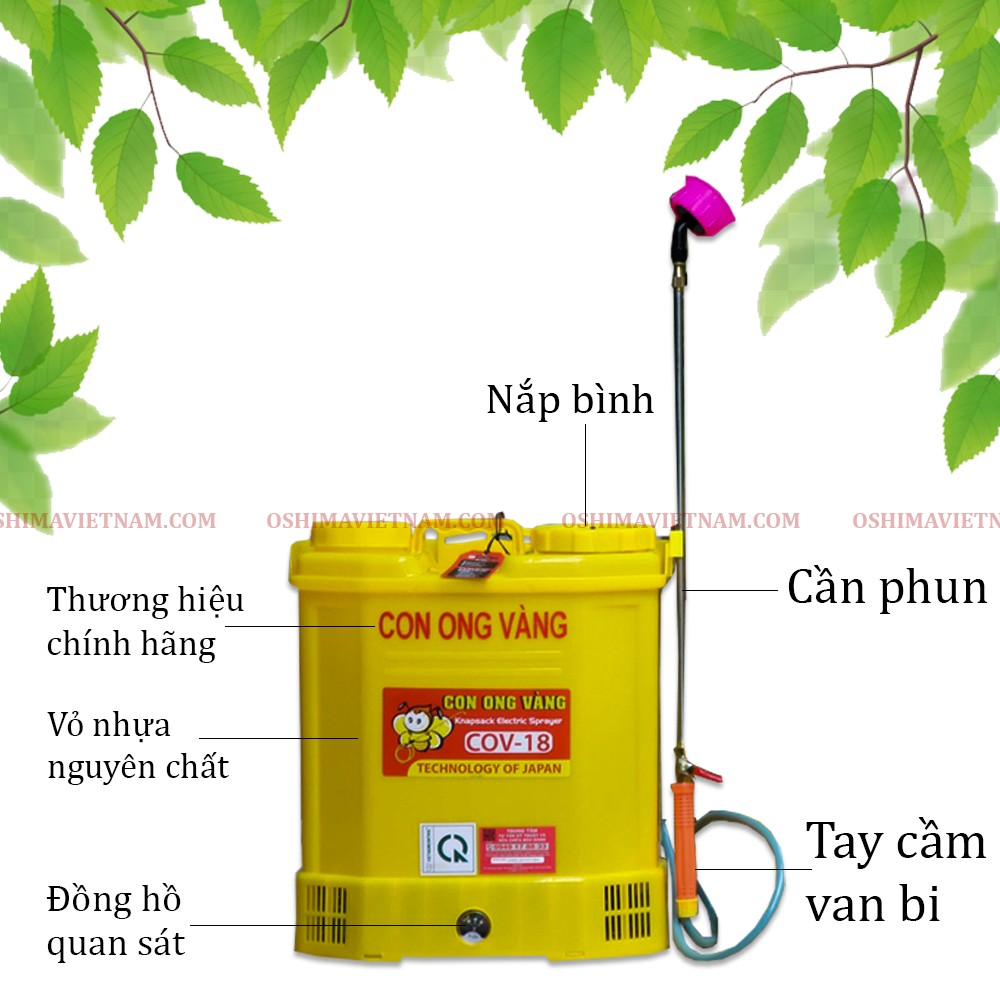 Cấu tạo của bình xịt điện cao cấp 