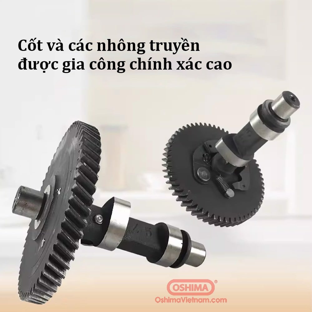 Cấu tạo cốt và nhông truyền của máy nổ Oshima OS 55 5.5HP