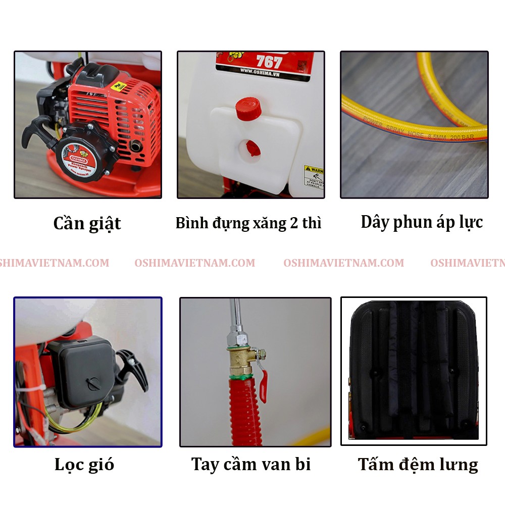 Bình xịt động cơ đa năng có thiết kế nhỏ gọn, chất liệu siêu bền, hoạt động vô cùng mạnh mẽ