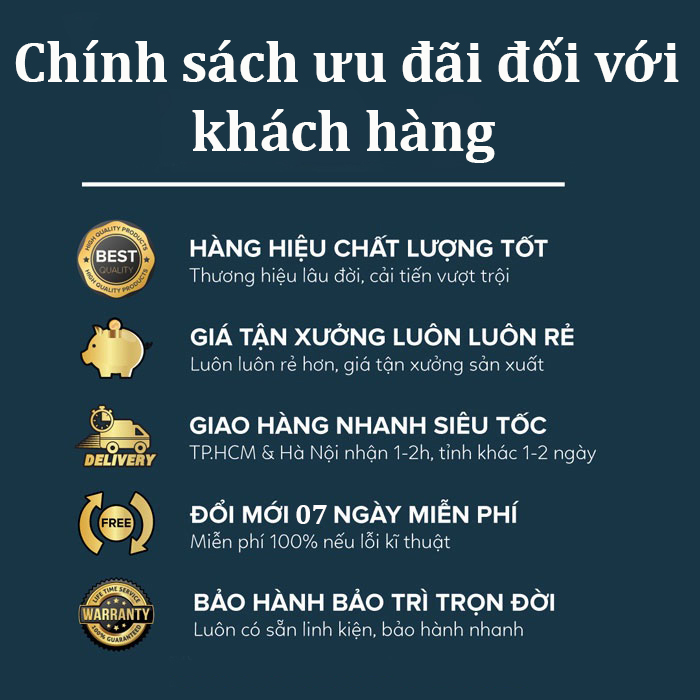 chính sách của khách hàng khi mua máy bơm xuồng chính hãng