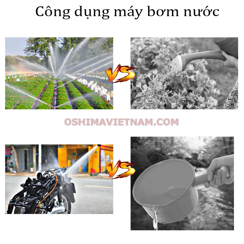 Công dụng của máy bơm nước Oshima OS 80