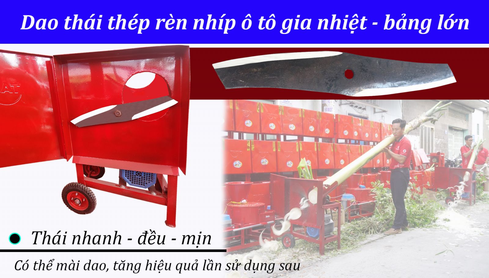 Cấu tạo dao máy thái chuối đa năng TAKYO TK 1800