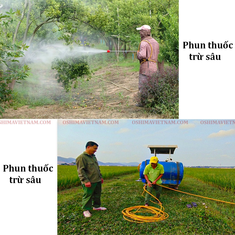 Dây hơi sử dụng để phun thuốc trừ sâu cho cây trồng