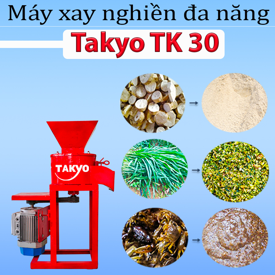 Giới thiệu máy xay nghiền đa năng Takyo TK 30