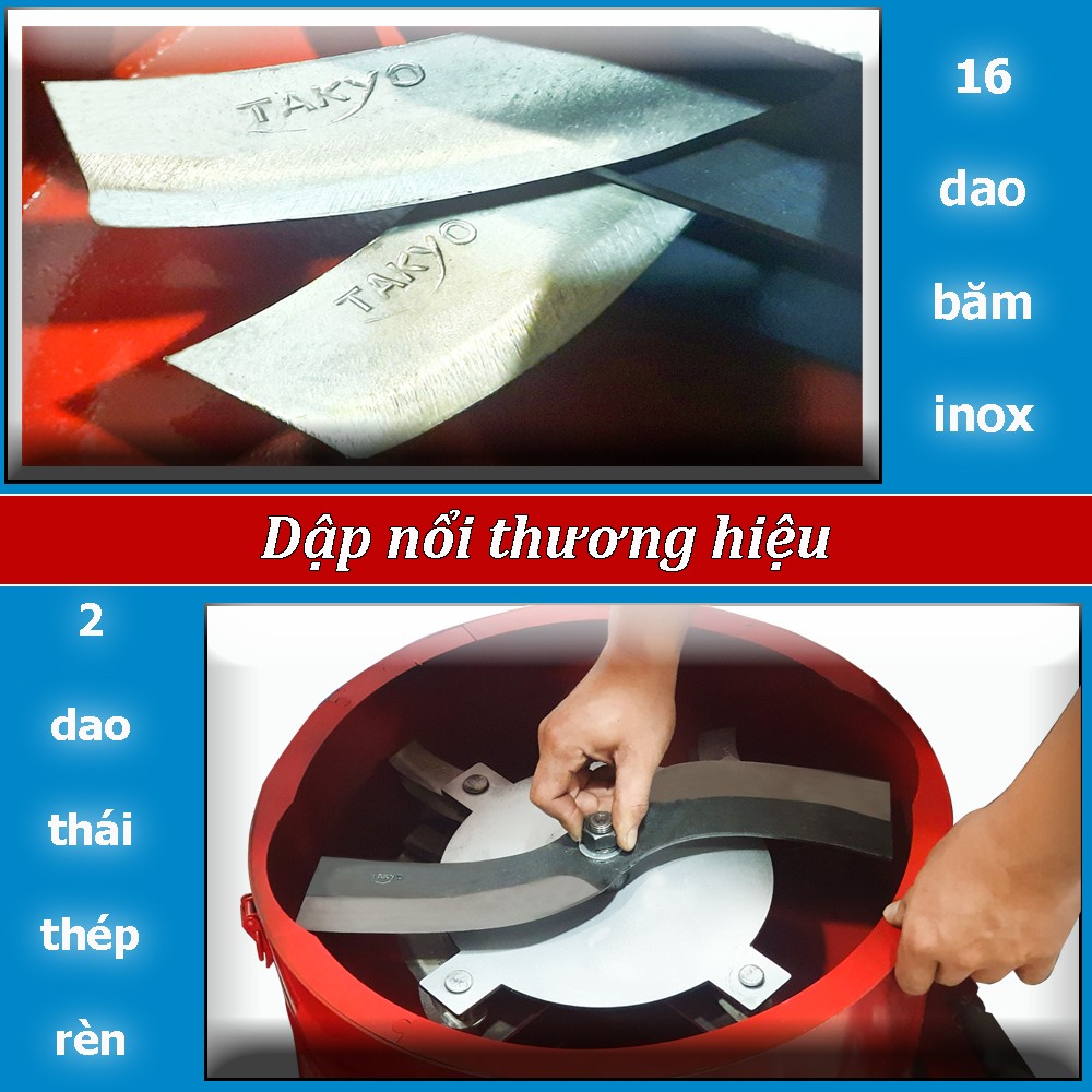 hệ thống dao của máy băm thái chuối takyo tk 3000