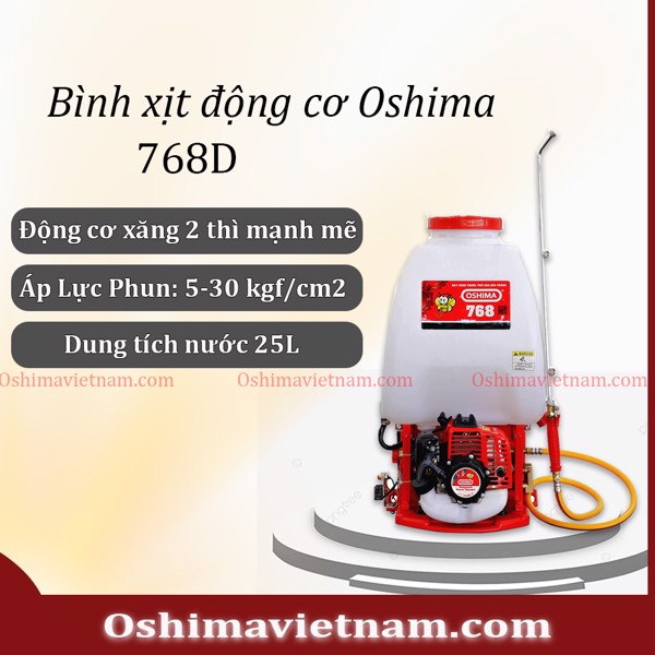 hình ảnh bình xịt động cơ xăng oshima 768 chính hãng