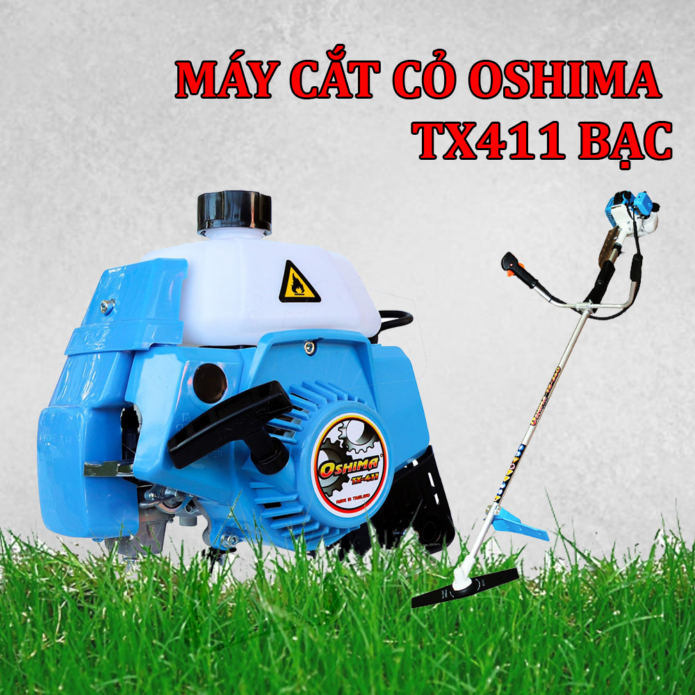 cấu tạo của máy cắt cỏ oshima tx 411 chính hãng giá rẻ