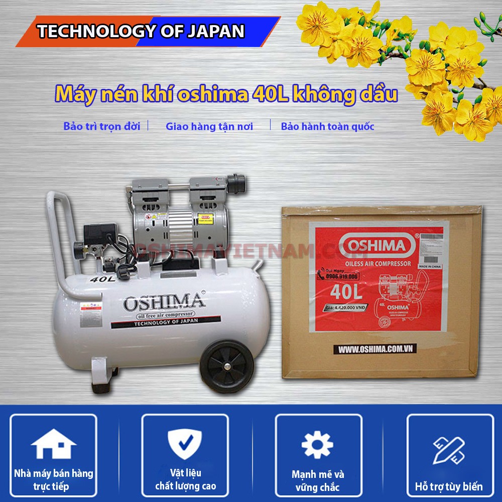 Những ích lợi khi quý khách mua máy nén khí Oshima 40L không dầu tại công ty Oshima Việt Nam