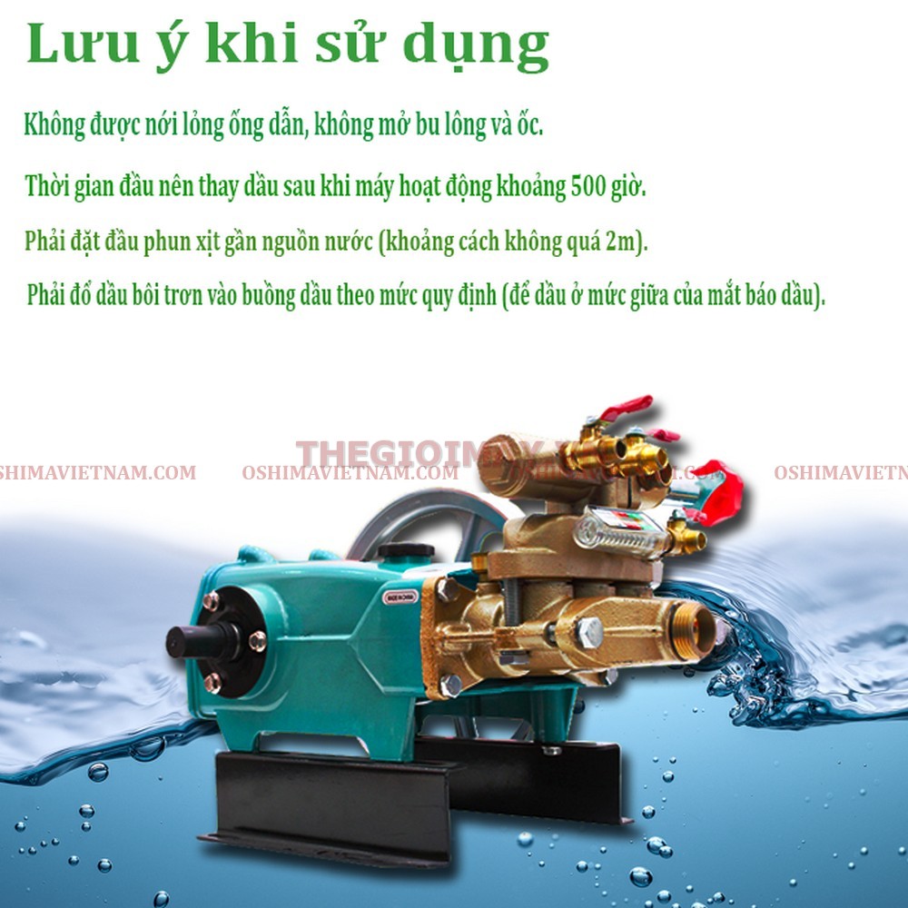 Lưu ý khi sử dụng đầu xịt Oshima OS 35 A