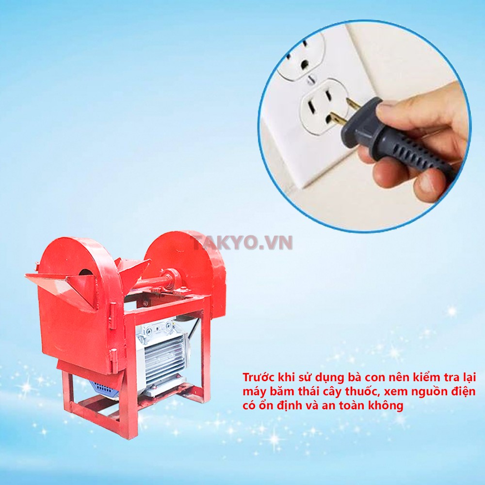 Đảm bảo nguồn điện để máy thái thuốc Takyo TK 2200 Plus có thể đạt công suất tối đa