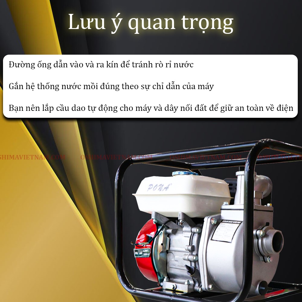 những lưu ý quan trong khi sử dụng máy bơm nước oshima os 80