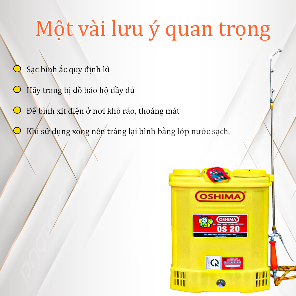 Cách bảo quản bình xịt điện Oshima tốt nất