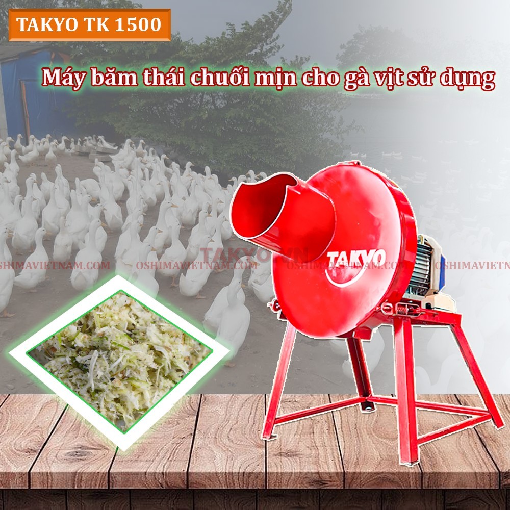 Máy thái chuối mịn Takyo TK 1500 cho bà con tại Vĩnh Long