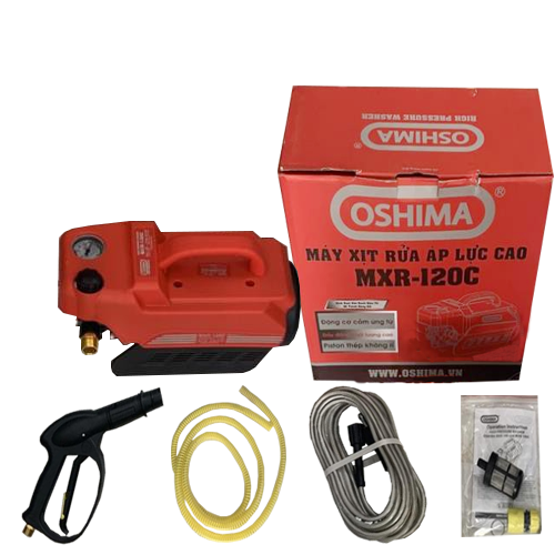 Máy rửa xe Oshima OS 120 C được thiết kế thông dụng giúp người sử dụng lắp vào dễ dàng