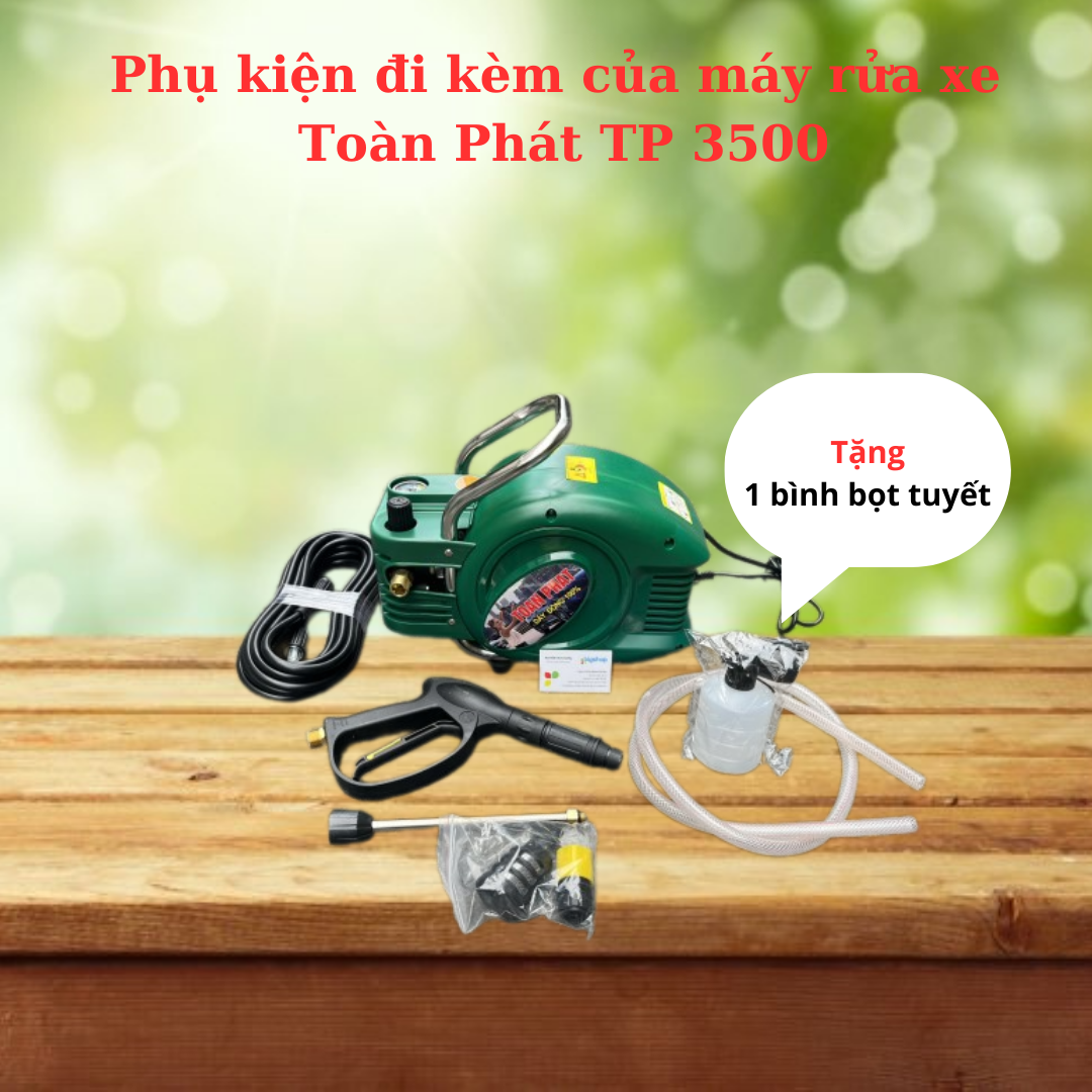 phụ kiện của máy rửa xe cao áp toàn phát tp 3500