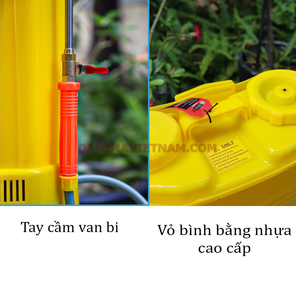 Vỏ và tay cầm của bình xịt điện KCT 20