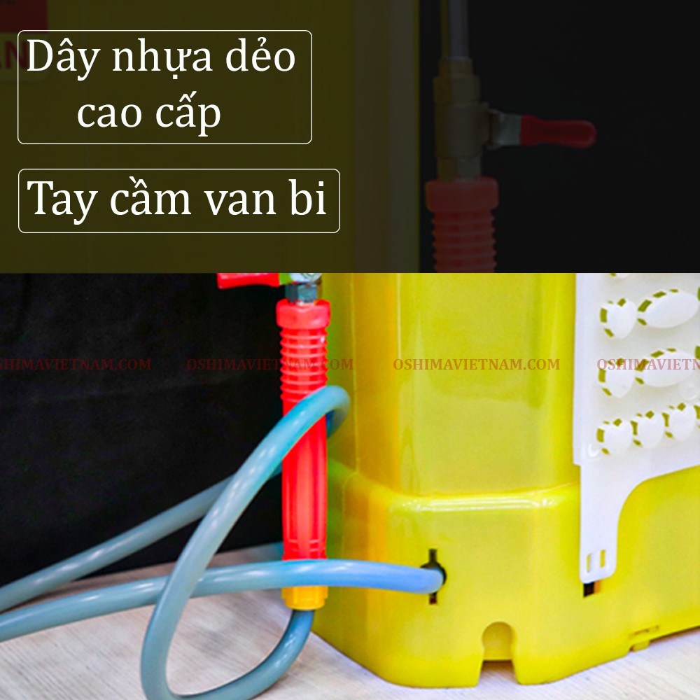 Bình xịt điện KCT 16 D thiết kế tay cầm van bi chất lượng cao