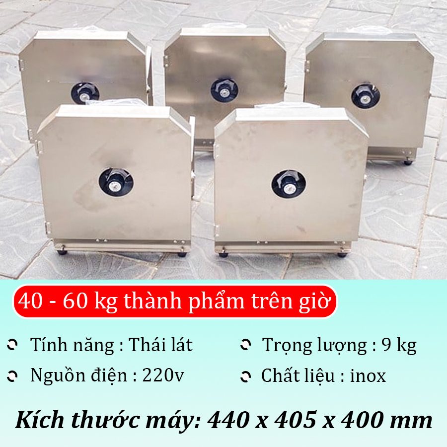 thông số máy thái hoa chuối inox