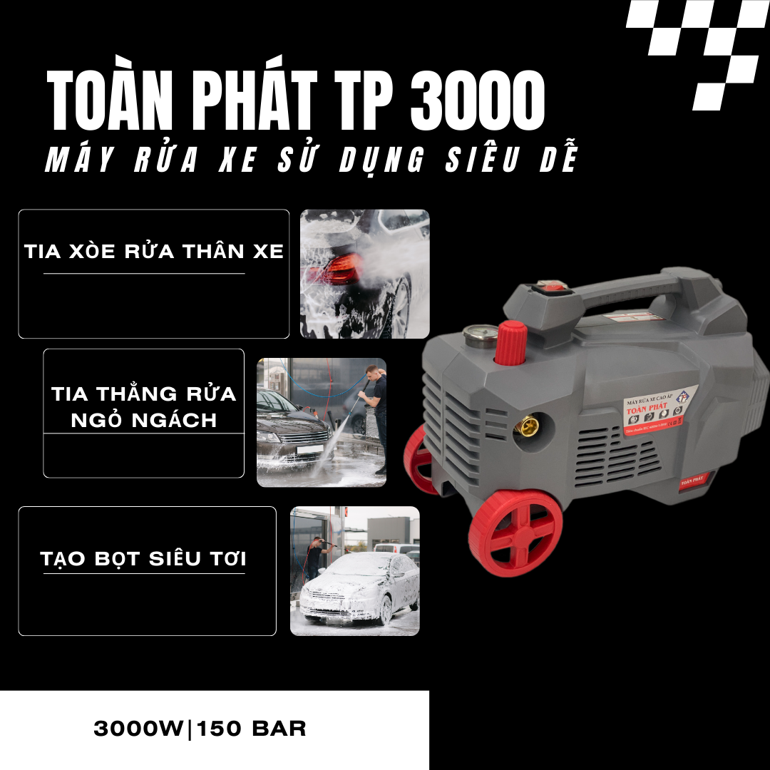 tính năng vượt trội của máy xịt rửa xe toàn phát tp 3000