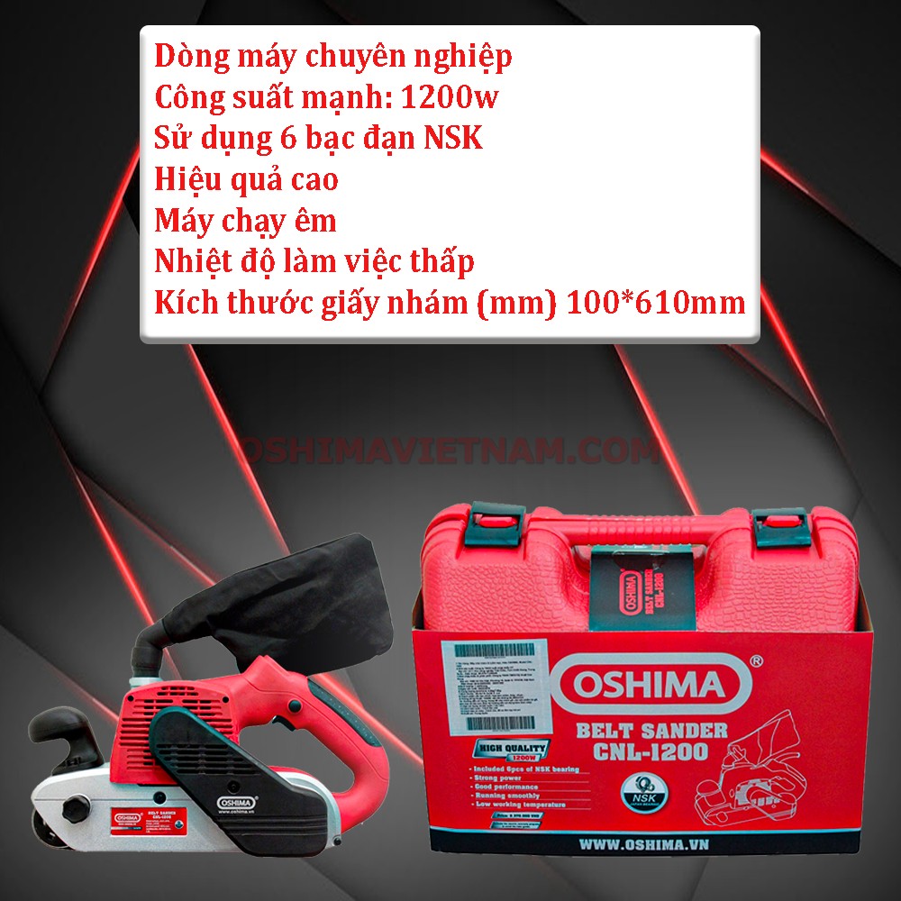 Ưu điểm của máy chà nhám lô Oshima CNL 1200