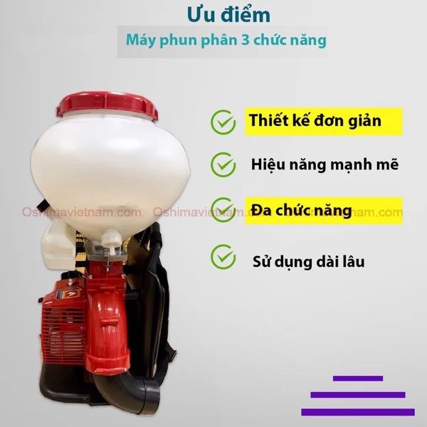 ưu điểm nổi bật của máy xạ phân đa năng oshima 3wf-3a-43